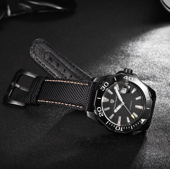 Pagani Design Diver’s Mechanical Watch – Blue Steel