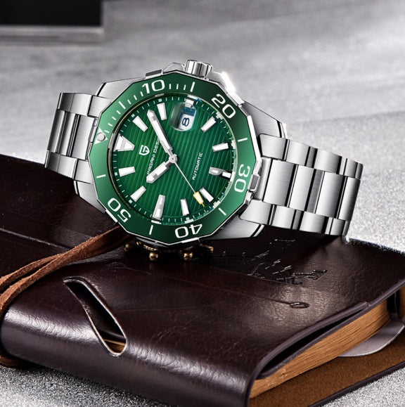 Pagani Design Diver’s Mechanical Watch – Blue Steel