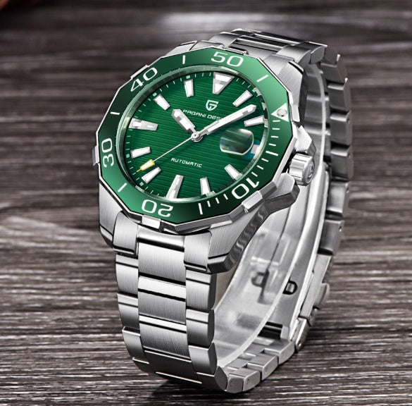 Pagani Design Diver’s Mechanical Watch – Blue Steel