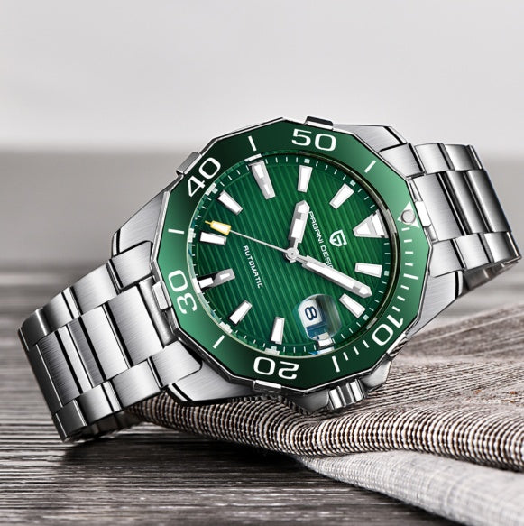 Pagani Design Diver’s Mechanical Watch – Blue Steel