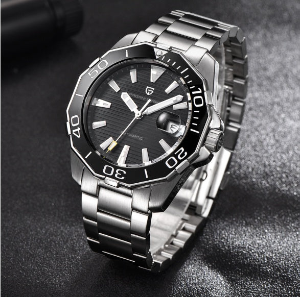 Pagani Design Diver’s Mechanical Watch – Blue Steel